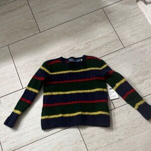Polo Ralph Lauren Navy Striped Crewneck Sweater
Boys size L..new